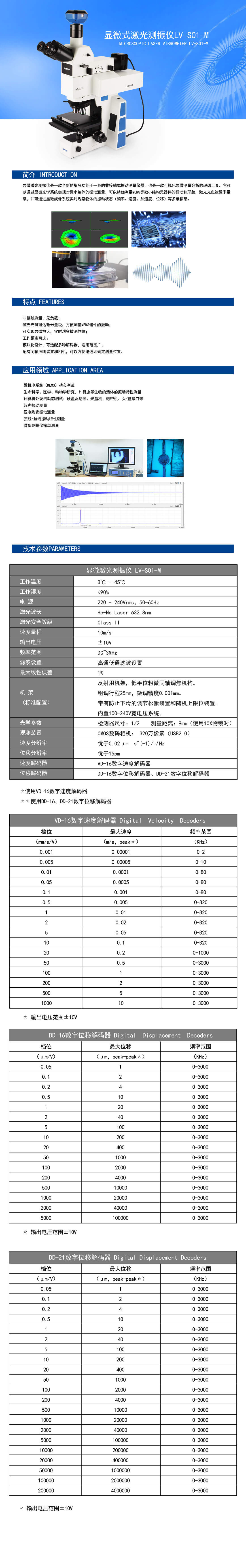 顯微式激光測振儀LV-S01-M